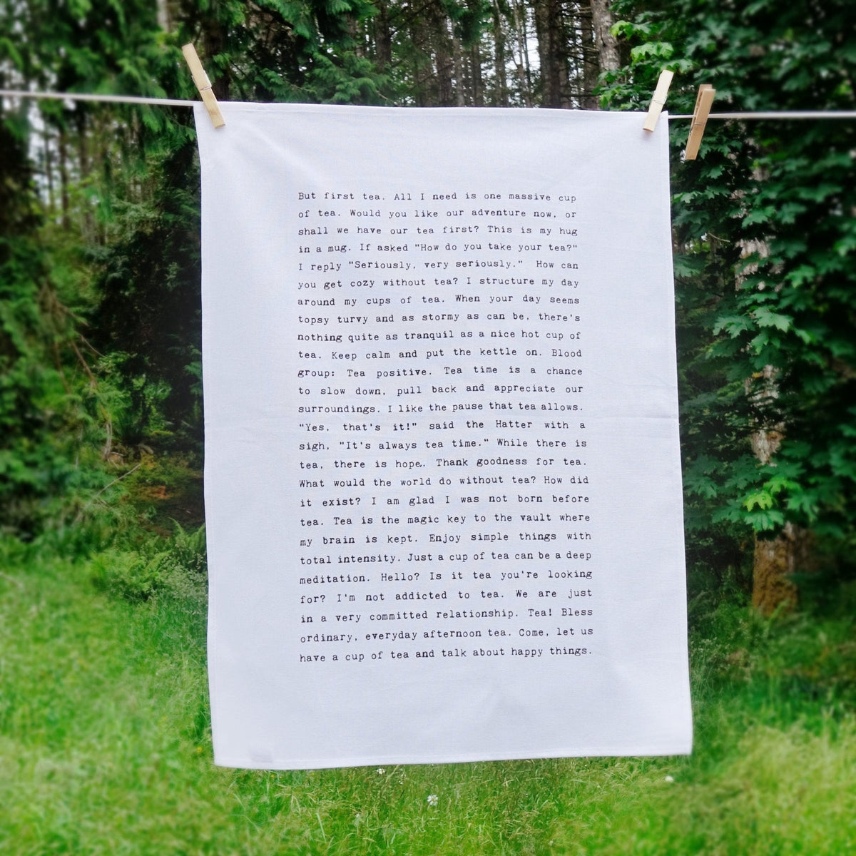 Tea Towel - Typewriter - But First