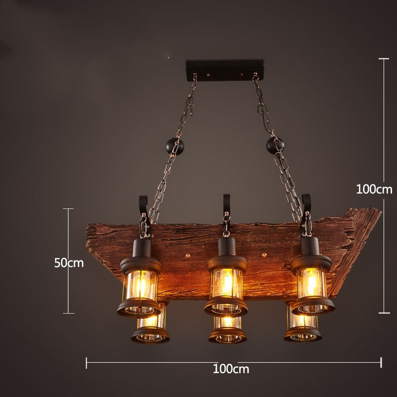 Bar American Chandelier Retro Chandelier Creative Lamp