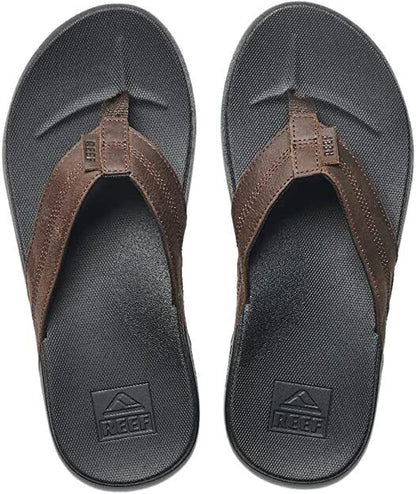 Reef Mens's Cushion Phantom LE Premium Leather Flip Flops