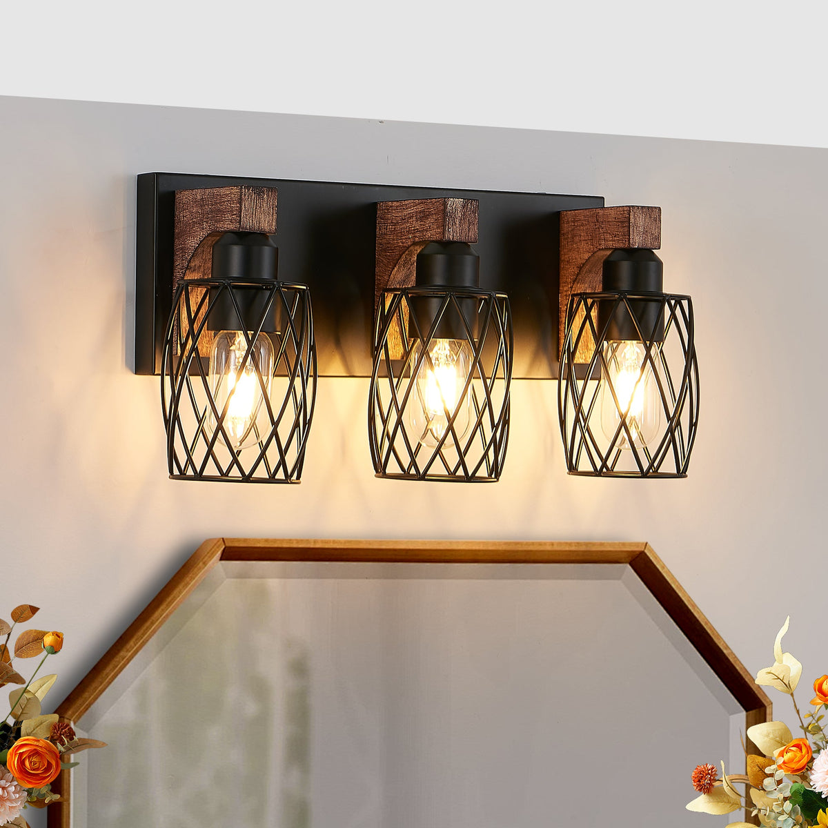 18-Inch Industrial Vintage 3-Light Wall Sconce (United States Delivery Only)