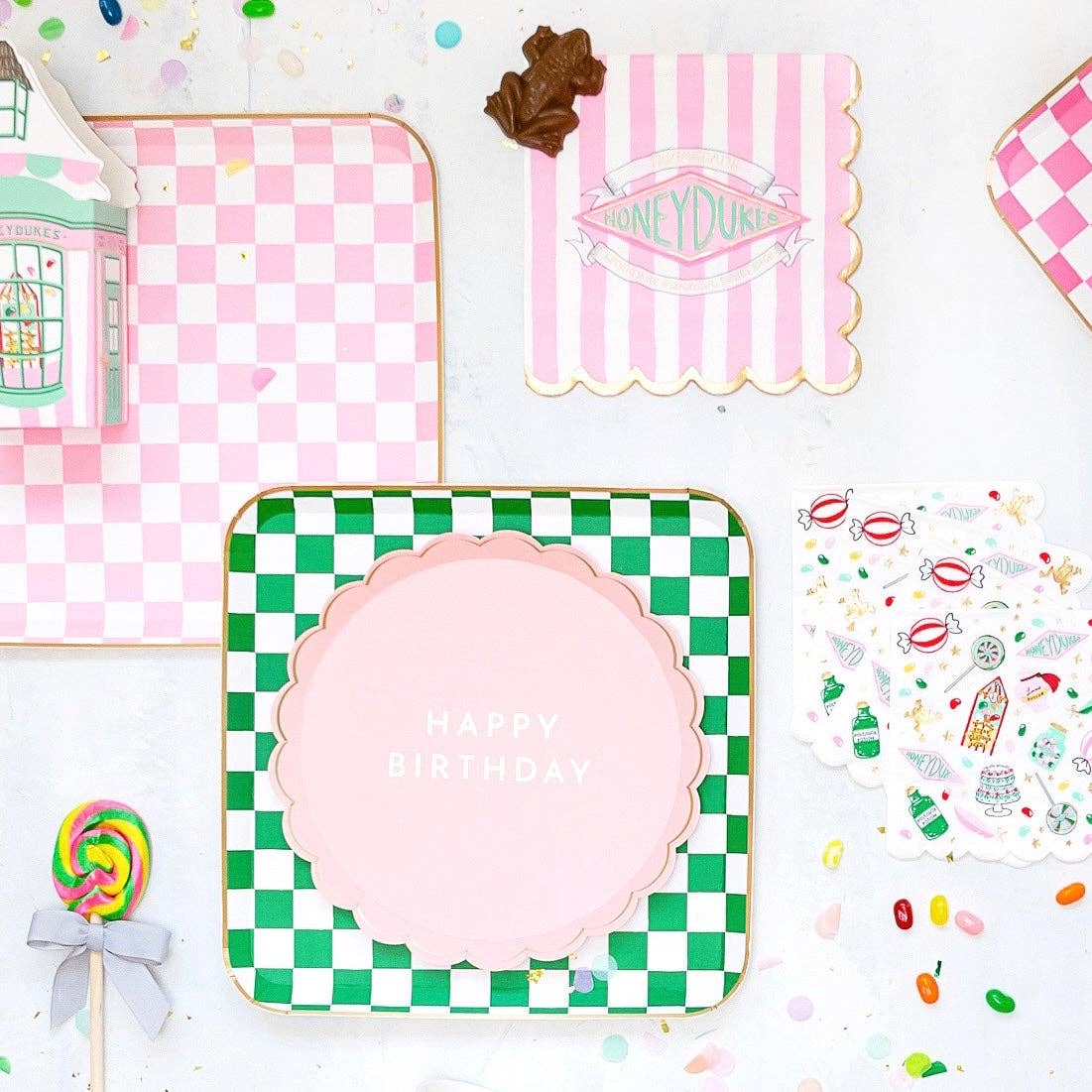 Assiettes à Carreaux Harry Potter Honeydukes