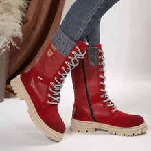 Bottes mi-mollet décontractées pour femme – Chaussures de mode à petit talon en cuir PU