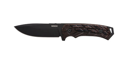 Couteau WOOX Rock 62 Mil-Spec, lame noire avec manche XGRIP