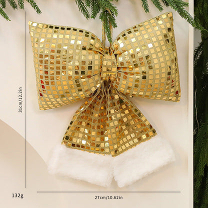 Mirror Bow Christmas Tree Decoration