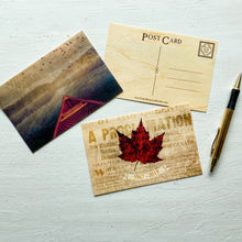 Carte postale en bois - Centenaire du Canada