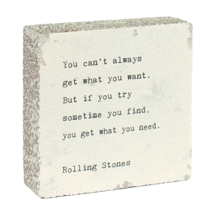 Art Block - Little Gem - Can't Always Get (Rolling Stones)