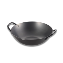 Yoshikawa Cook-Pal Ren 36cm Nitrided Carbon Steel Guangdong Round-Bottom Wok