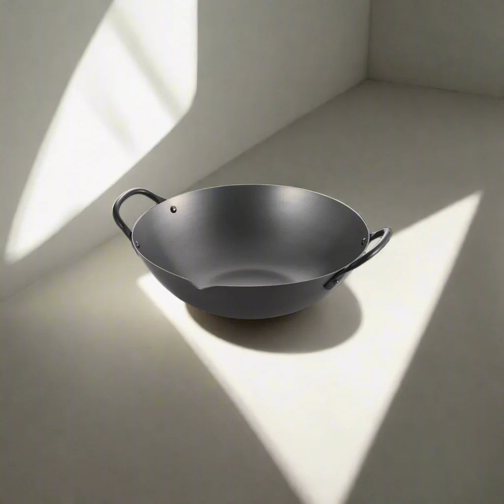Wok cantonais Yoshikawa Cook-Pal Ren Series 36 cm – Acier au carbone nitruré