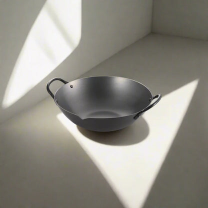 Wok cantonais Yoshikawa Cook-Pal Ren Series 36 cm – Acier au carbone nitruré