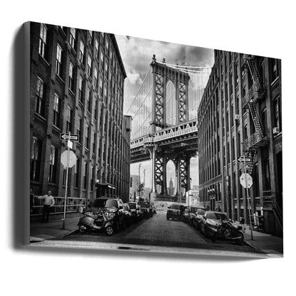 Aux États-Unis le pont de Brooklyn