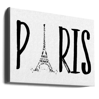 Art mural PARIS Typographie