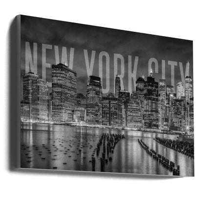 Décoration murale NEW YORK Skyline Monochrome