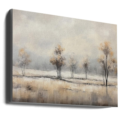 Art mural abstrait horizontal paysage 6