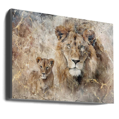 Art mural Lion Animal Art Vintage Illustration Décoration murale 08