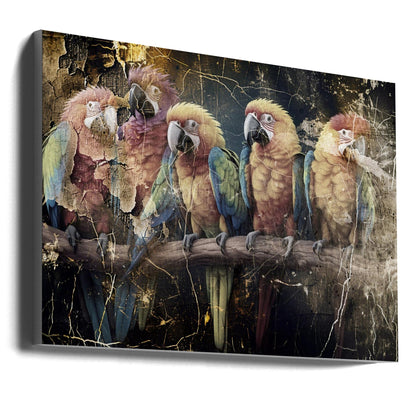 Art mural Perroquet Animal Illustration vintage Décoration murale 10