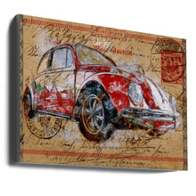 Décoration murale Volkswagen rouge