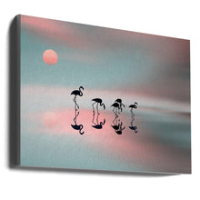Flamants roses Wal Art Family.
