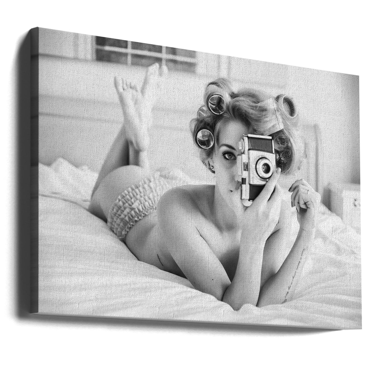 Wall art A chick, a click, and a curl