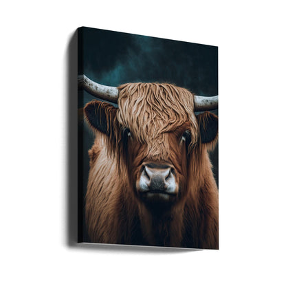 Tableau sur toile Vache écossaise
