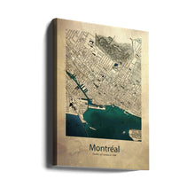Carte de Montréal décorative