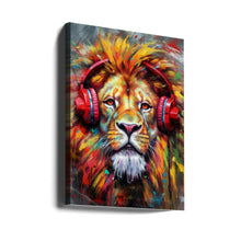 Décoration murale Lion avec casque animal