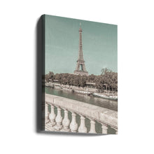 Décoration murale PARIS Tour Eiffel et Seine | style urbain vintage