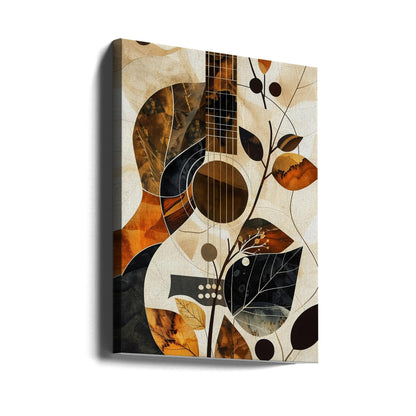 Collage guitare musicale (1) Impression sur toile