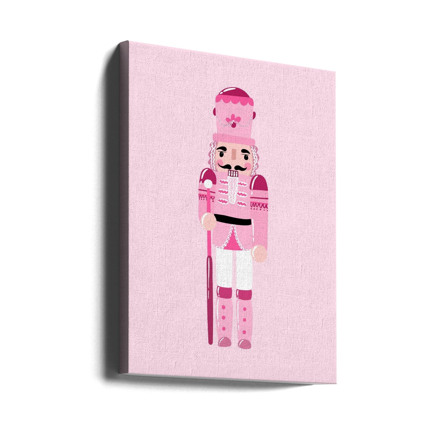 Décoration murale Casse-Noisette rose sur toile