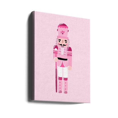 Décoration murale Casse-Noisette rose sur toile
