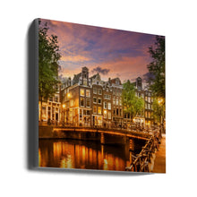 Art mural AMSTERDAM Impression idyllique du Singel