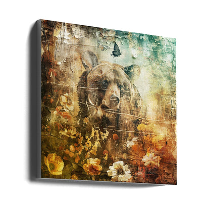 Art mural Animaux floraux Illustration d'art vintage 06