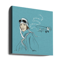 Art mural Amelia Earhart