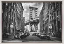 Aux États-Unis le pont de Brooklyn