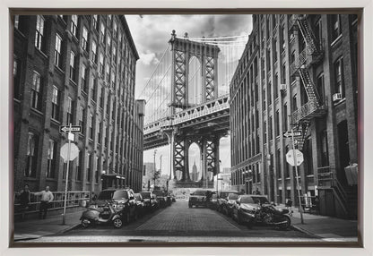 Aux États-Unis le pont de Brooklyn