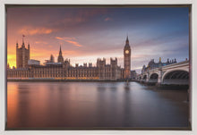 Décoration murale Londres Palais de Westminster Coucher de soleil