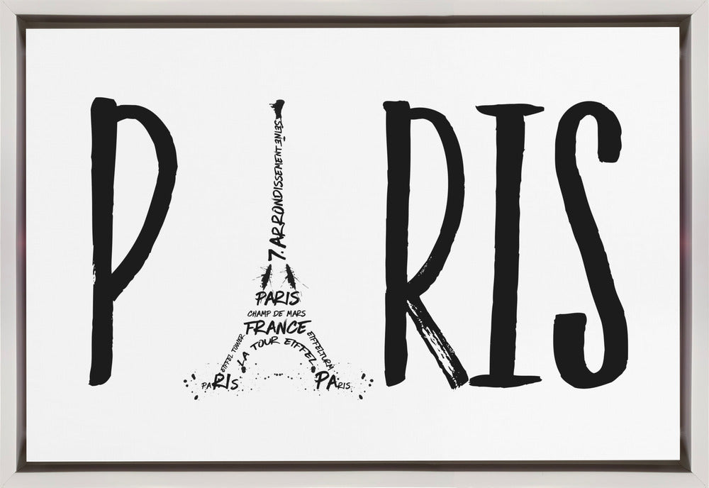 Art mural PARIS Typographie