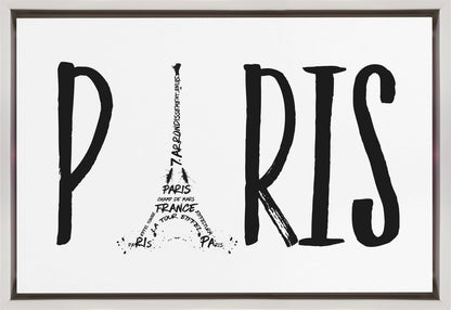 Art mural PARIS Typographie