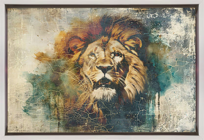 Art Mural Lion Animal Illustration Vintage Art Mural 06