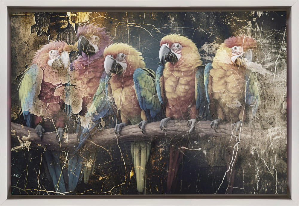 Art mural Perroquet Animal Illustration vintage Décoration murale 10