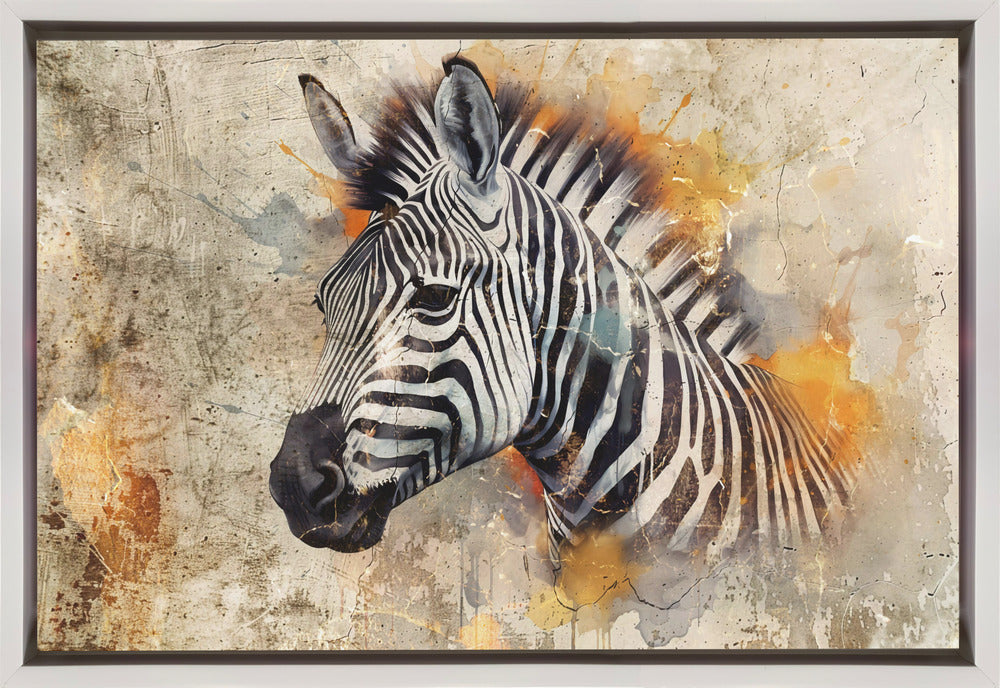 Décoration murale Zèbre Animal Vintage Illustration Décoration murale 06