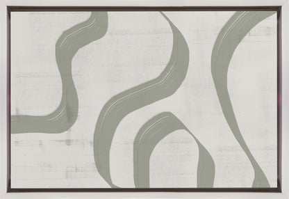 Wall art Green Waves No.2