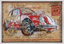 Décoration murale Volkswagen rouge