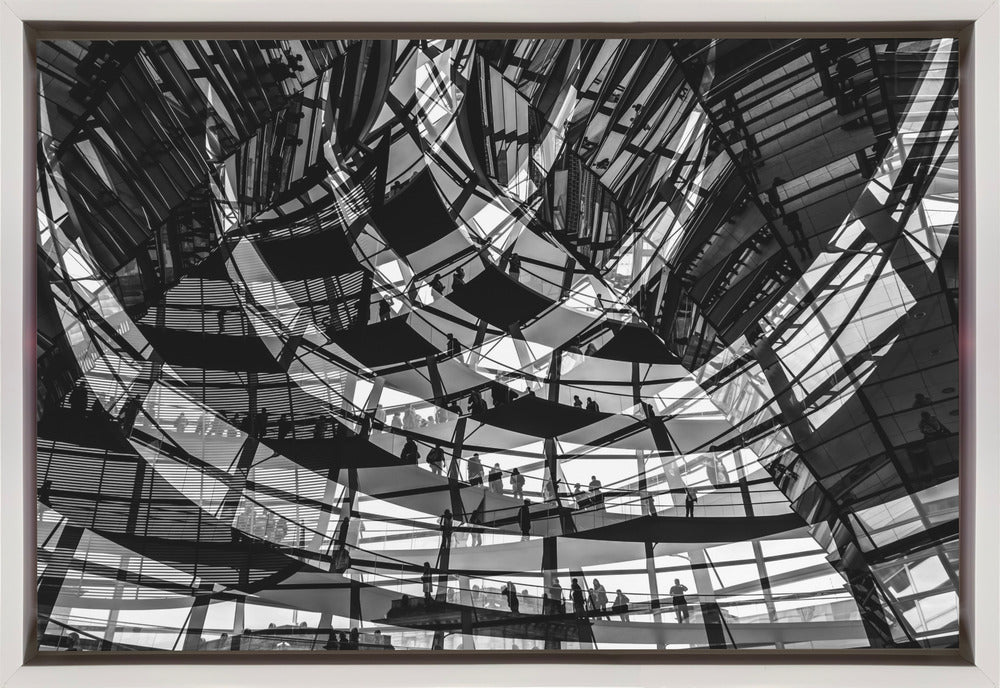 Visiteurs d'expositions d'art mural