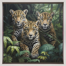 Décoration murale Trois jaguars dans la jungle