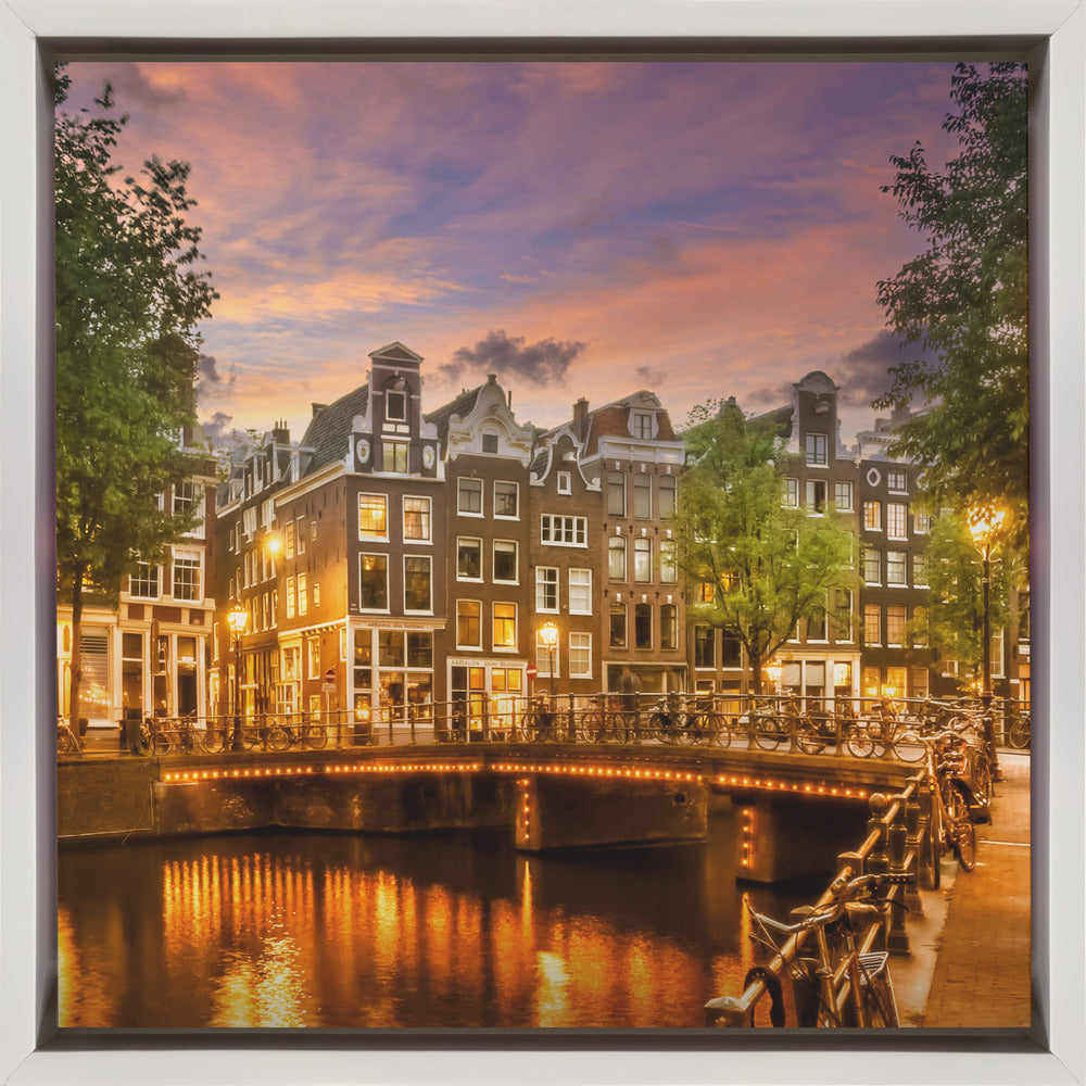 Art mural AMSTERDAM Impression idyllique du Singel