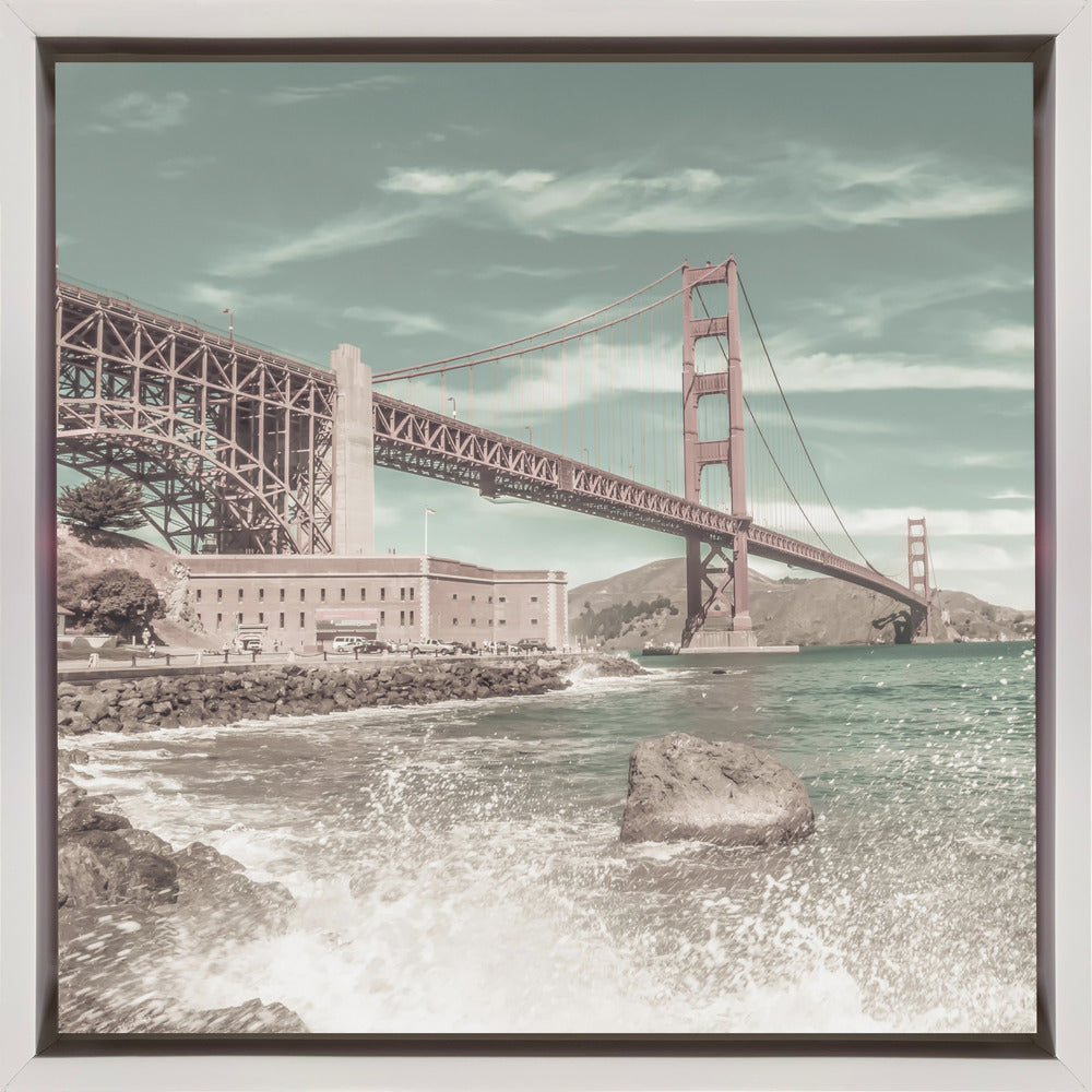 Décoration murale PONT GOLDEN GATE Côte Impression | style urbain vintage