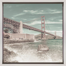 Décoration murale PONT GOLDEN GATE Côte Impression | style urbain vintage