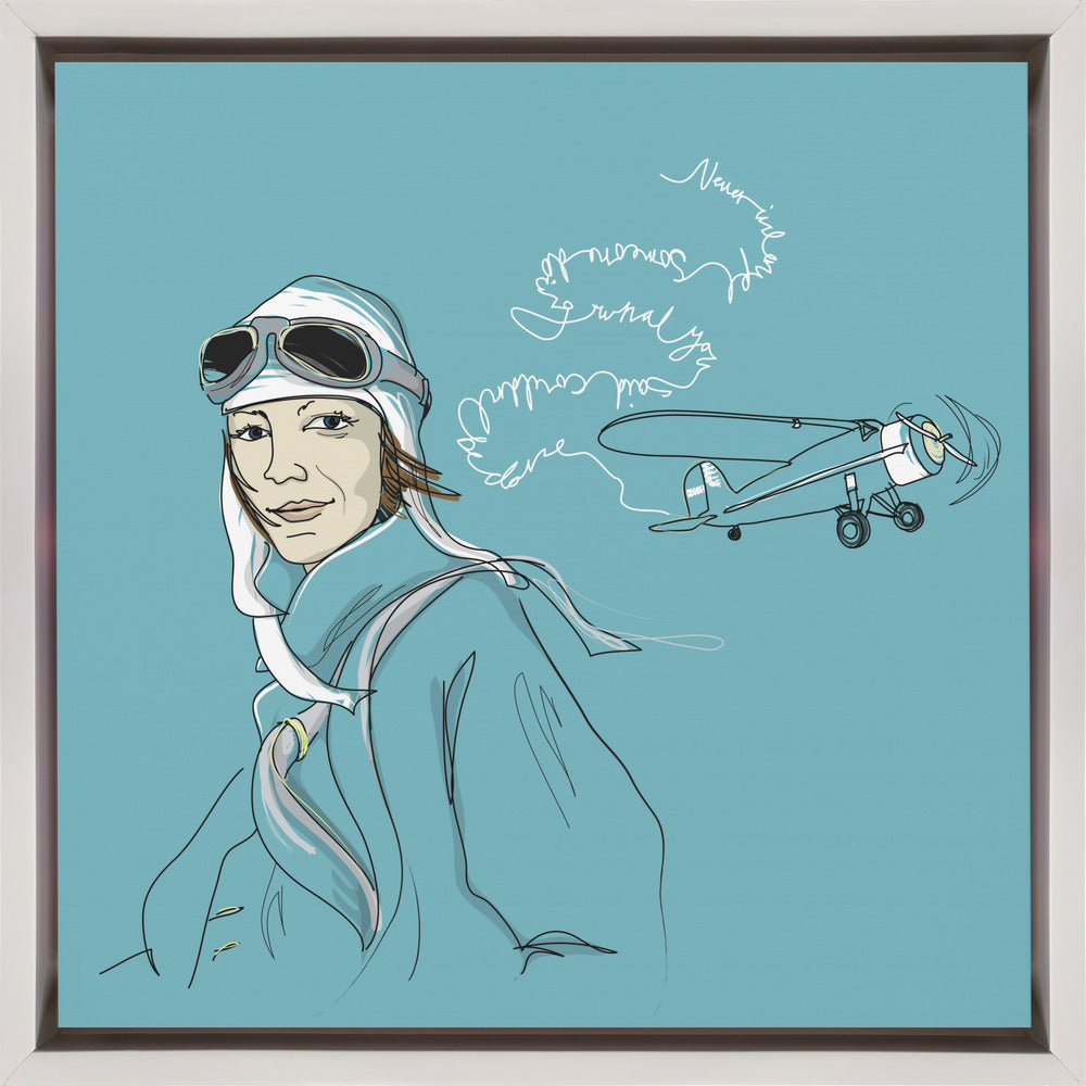 Art mural Amelia Earhart