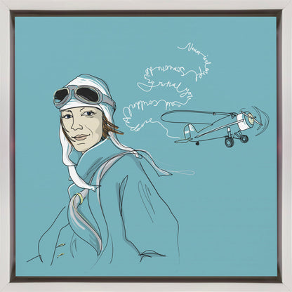 Art mural Amelia Earhart