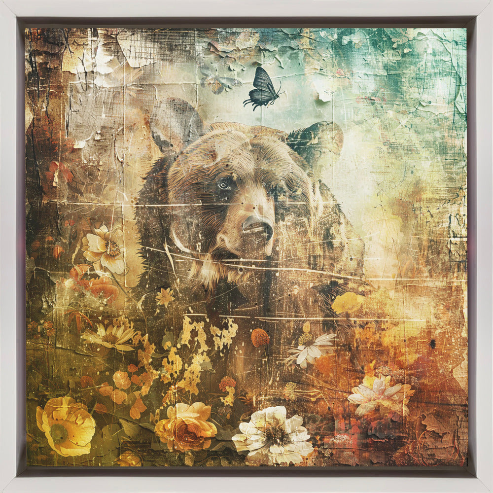 Art mural Animaux floraux Illustration d'art vintage 06